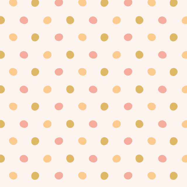 Tischset Punkte Dots Rose Pink Mustard