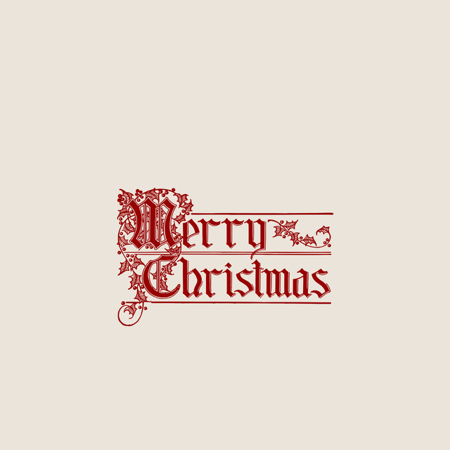 Textilposter Vintage Merry Christmas