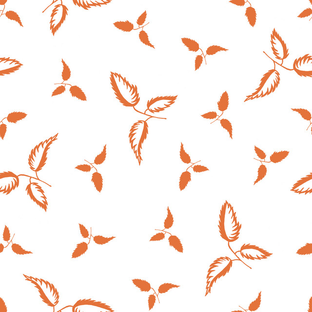 Textilposter Orangefarbene Blätter