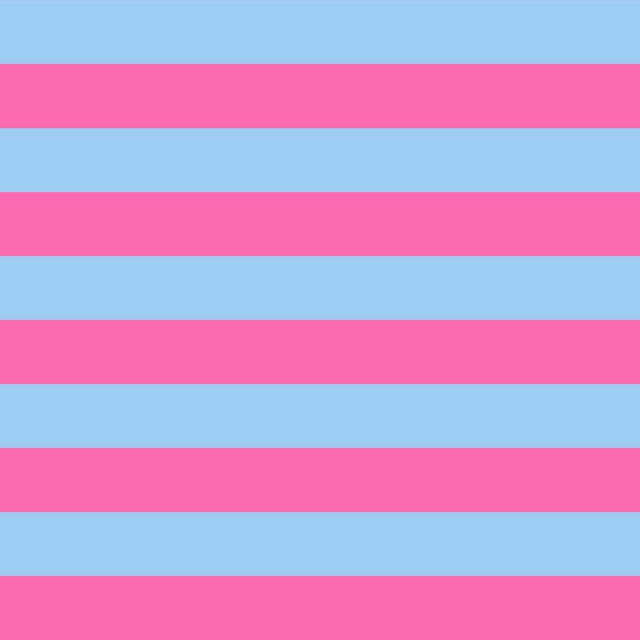Sitzkissen Horizontale Streifen blau&pink