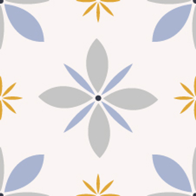 Meterware Milli Farmhouse blue grey