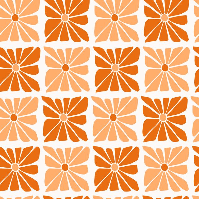 Sitzkissen Blooming orange