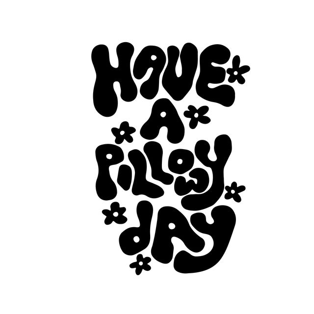 Kissen Have A Pillowy Day Schwarz