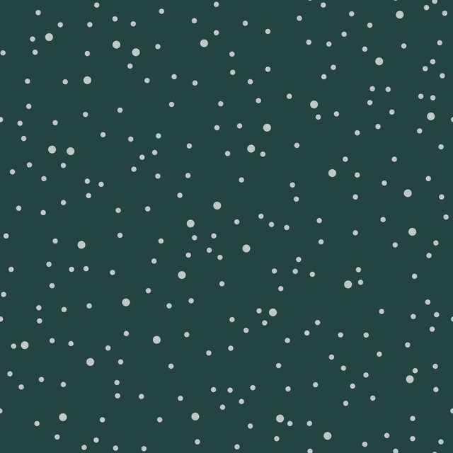 Bodenkissen Snowy Dots fir green
