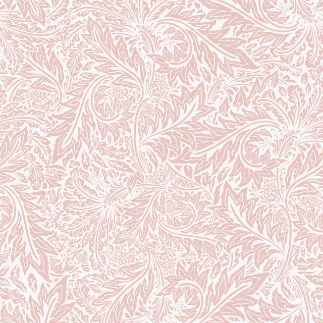 TextilposterMorris rosa Blattern