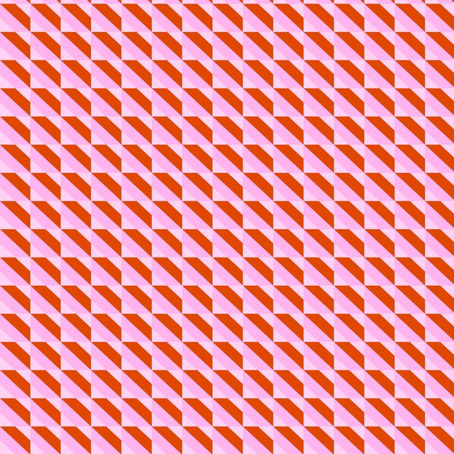 Textilposter Blush Tangerine Geometric