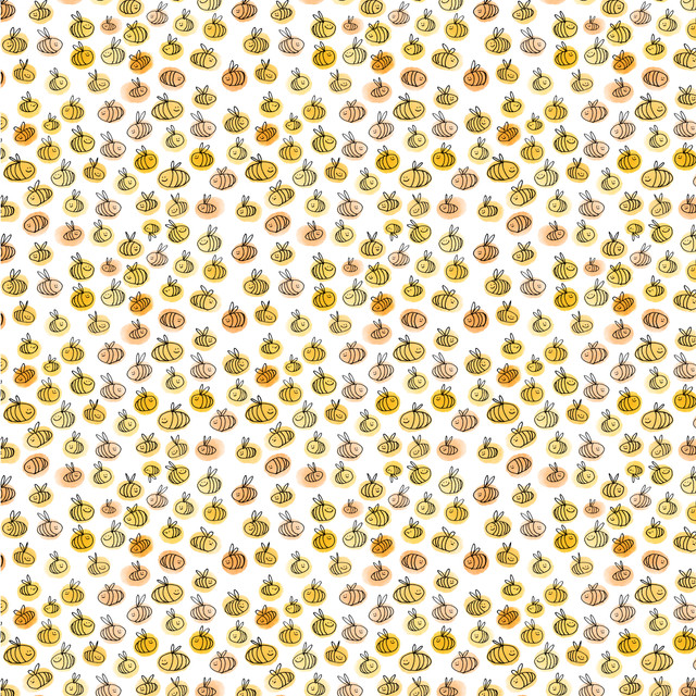 Kissen Bienen Muster