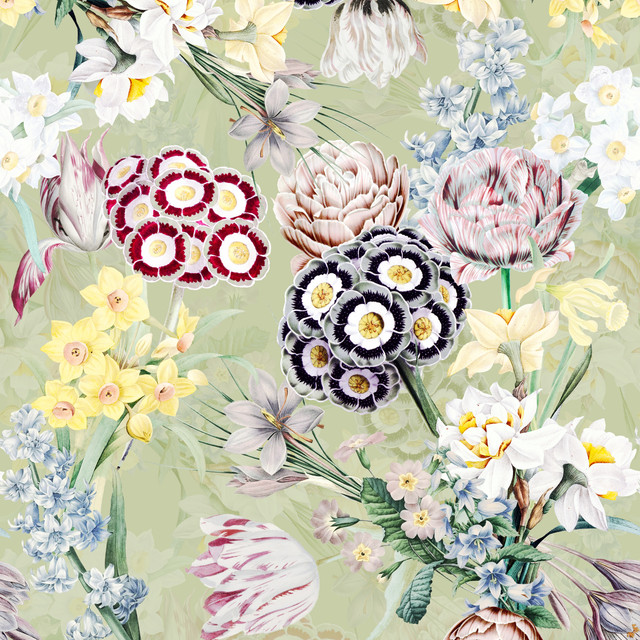 Tischset Antike Frühlingsblumen