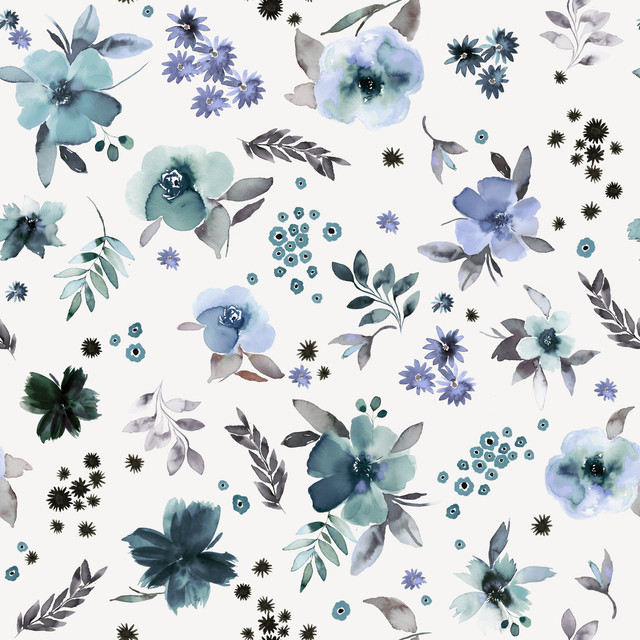 Kissen Countryside Floral Blue
