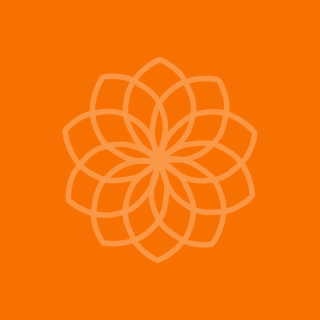 Kissen Traumfaenger Blume Orange