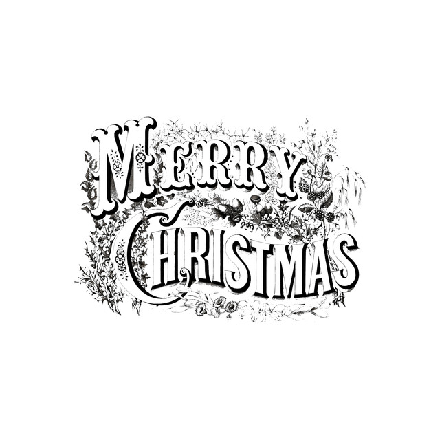 Textilposter Vintage Holidays Merry 2