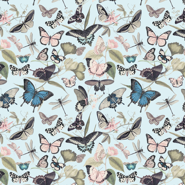 Textilposter Nostalgische Schmetterlinge