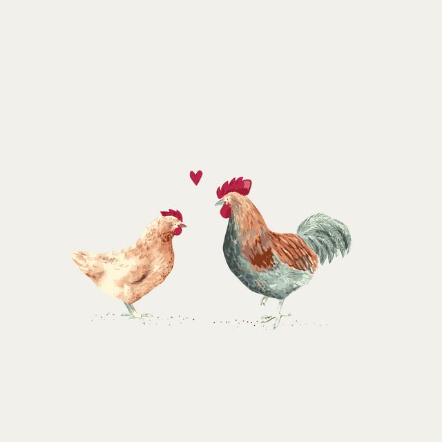 Servietten Chicken Love