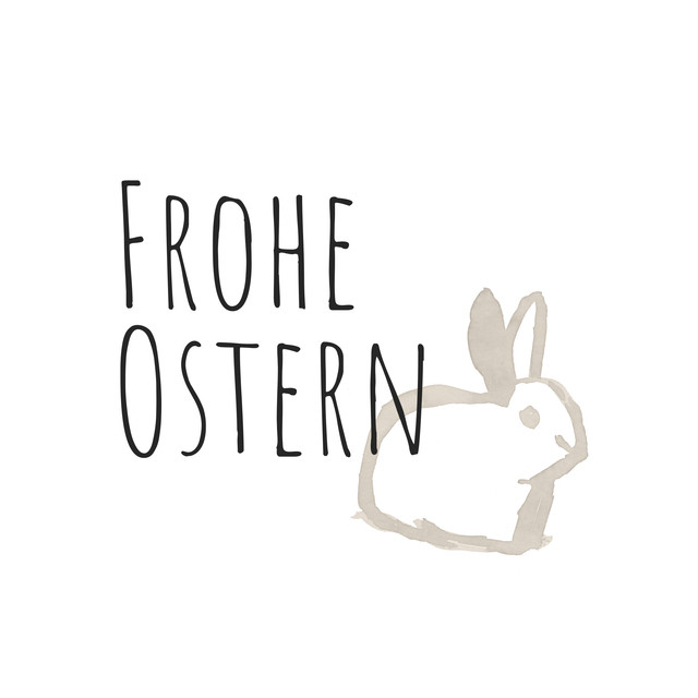 Textilposter Frohe Ostern Hase