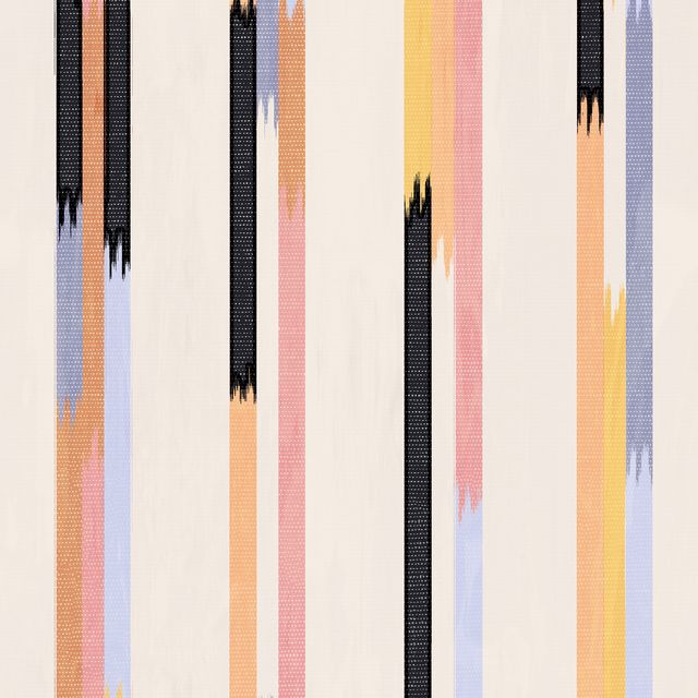 Bodenkissen Ikat Stripes Colorful