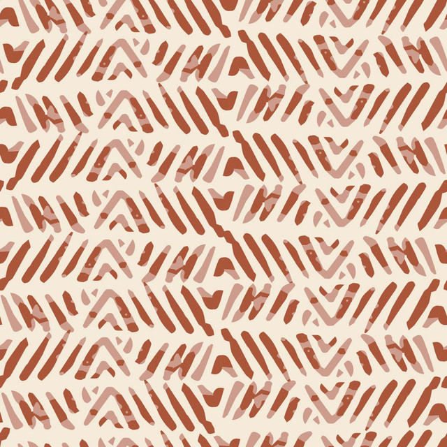 Kissen Boho Paint Red