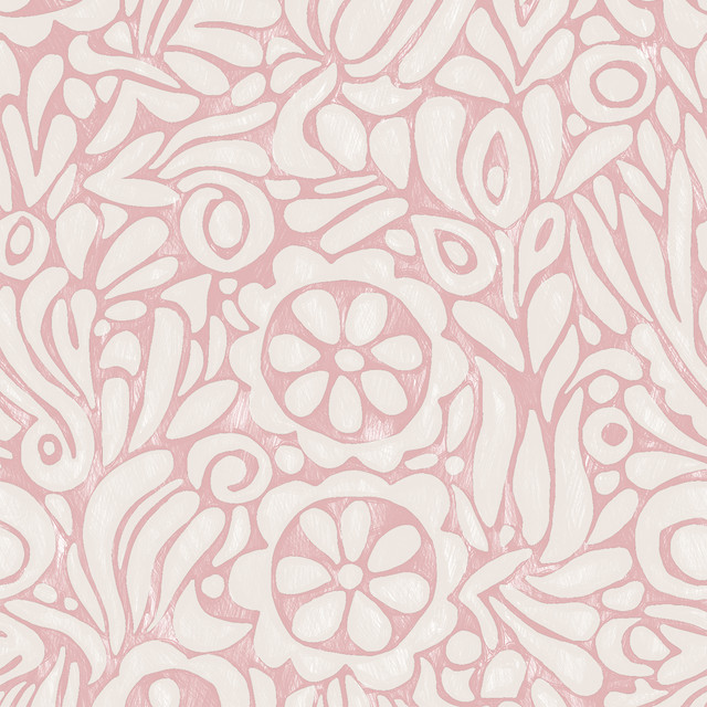 Kissen Paisley rosé