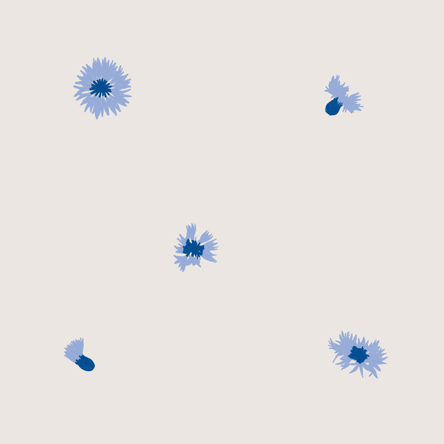 Tischdecke Kornblumen Blau