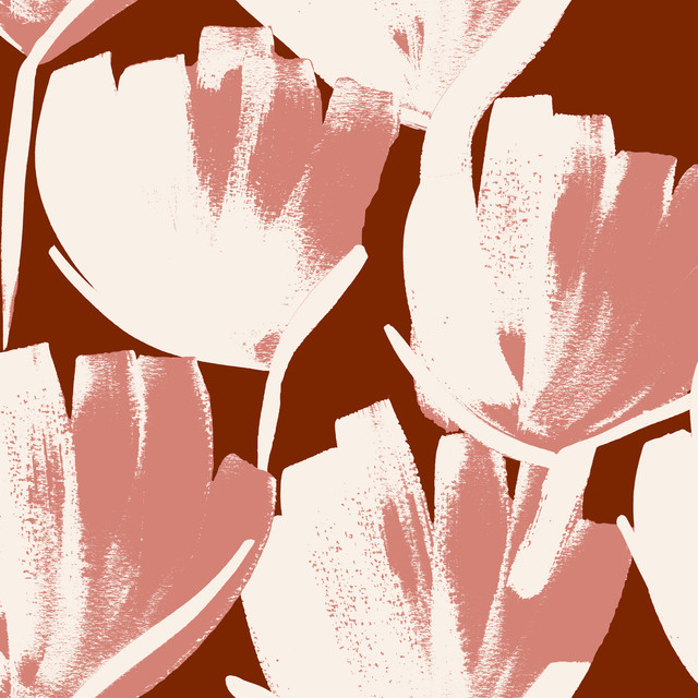 Tischdecke Tulips marsala