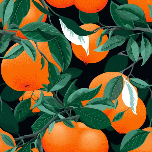 Meterware Graphic Oranges