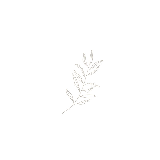 Textilposter Leaf Sketch