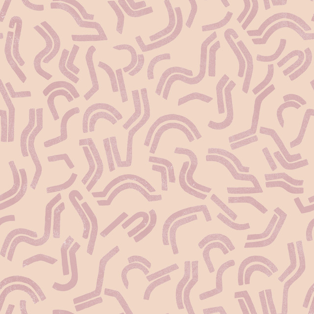 Geschirrtücher Shapes and Lines Peach Pink