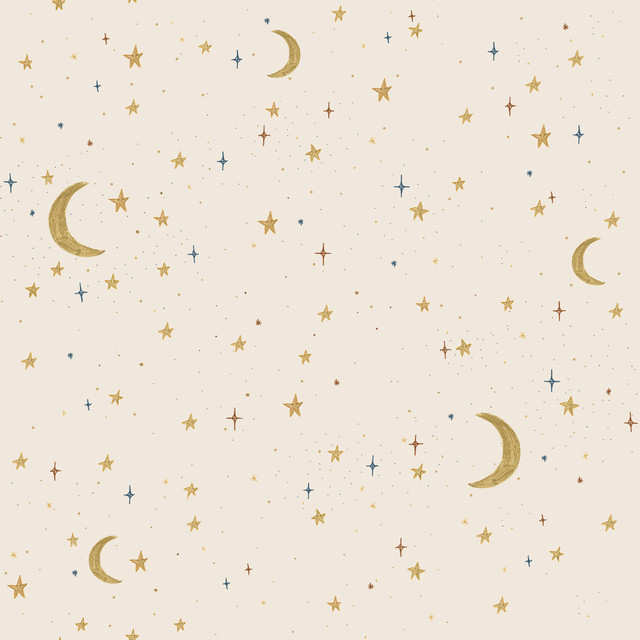 Sitzkissen Mond und Sterne