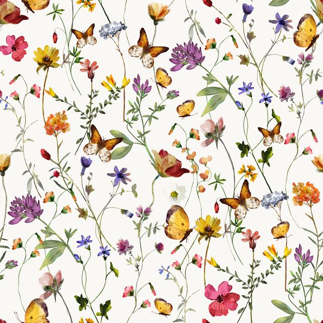 Textilposter Wildblumen Wiese 3