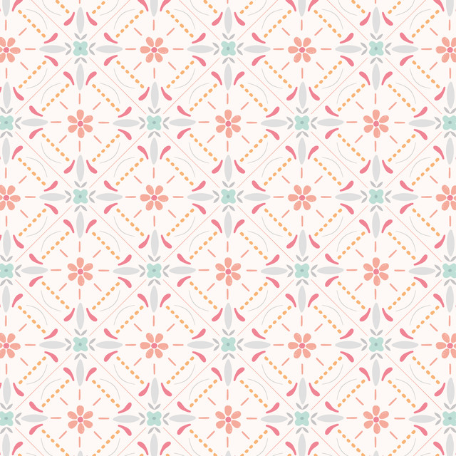 Geschirrtücher Farmhouse Fliese pink teal