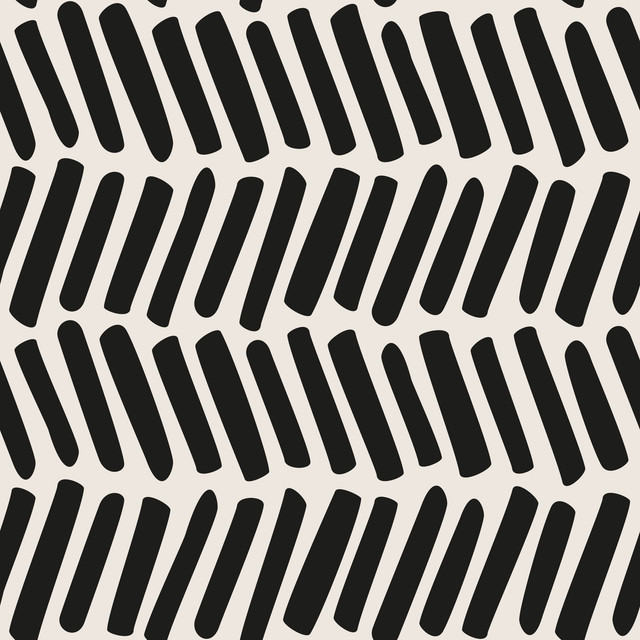 Bettwäsche Zig Zag Lines black