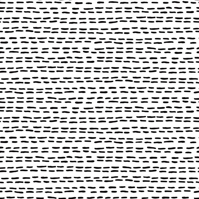 Dekovorhang Mini Streifen schwarzweiß