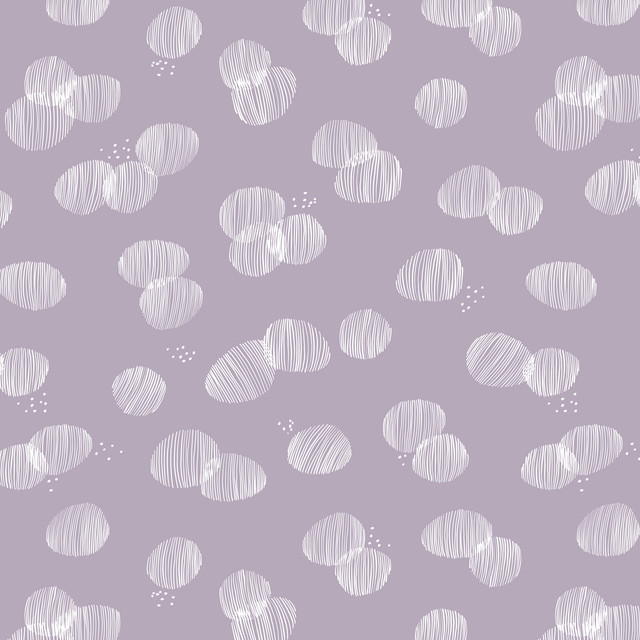 Tischdecke Line Art | Dots | lavender