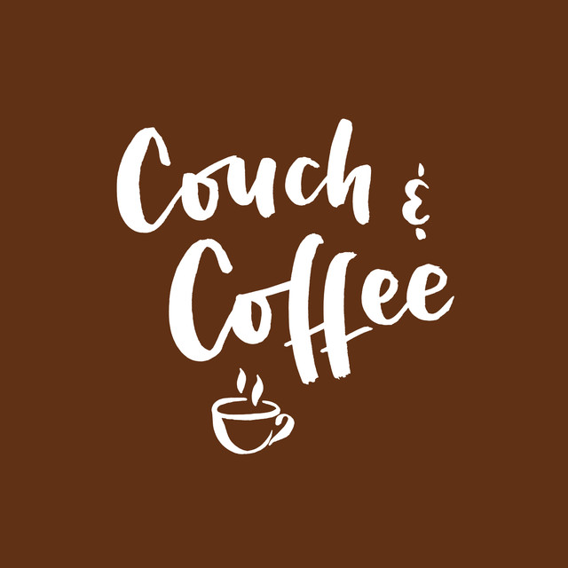 Textilposter Couch & Coffee mocca