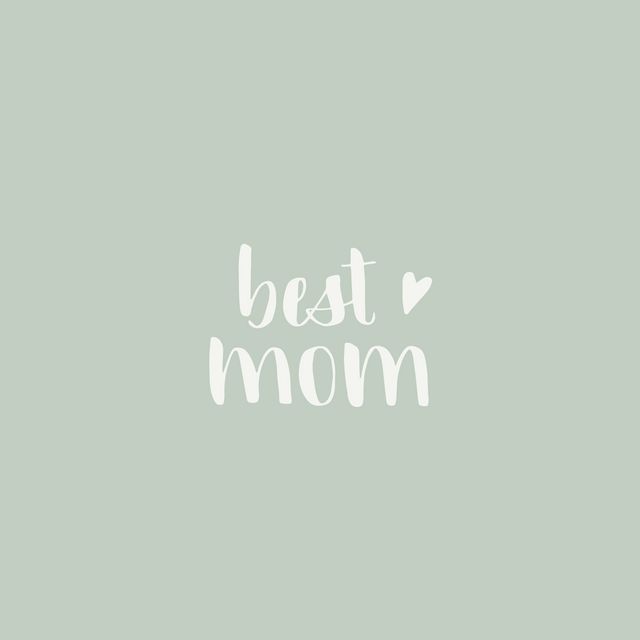 Kissen Best Mom salbei