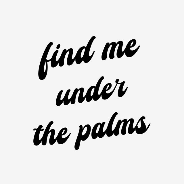 Servietten Find Me Under The Palms