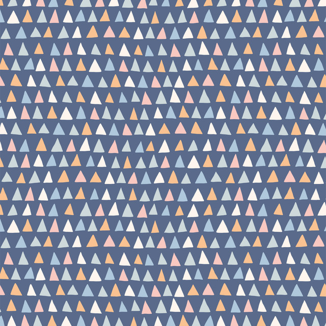 Kissen Triangles Blue