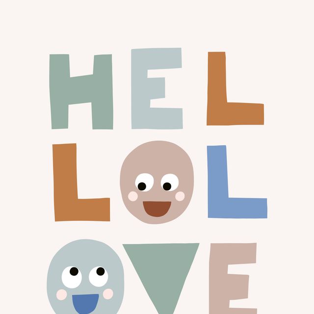 Tischdecke Hello Love boho sage