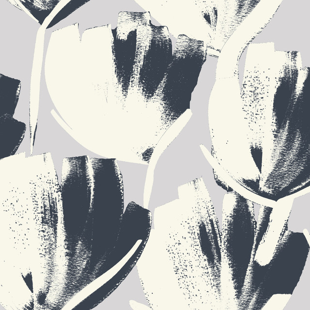 Kissen Tulips anthracite
