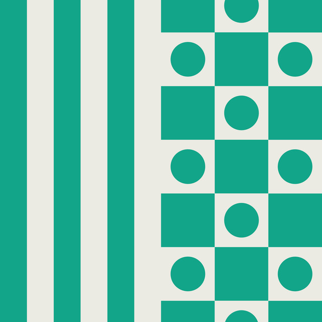 Kissen Lines & Dots grün