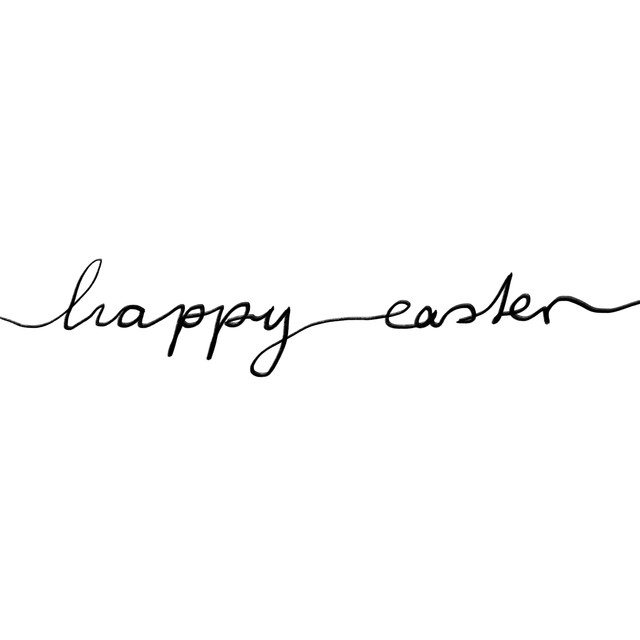 Servietten Happy Easter Weiß