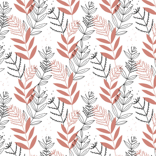 Servietten White Naive Floral