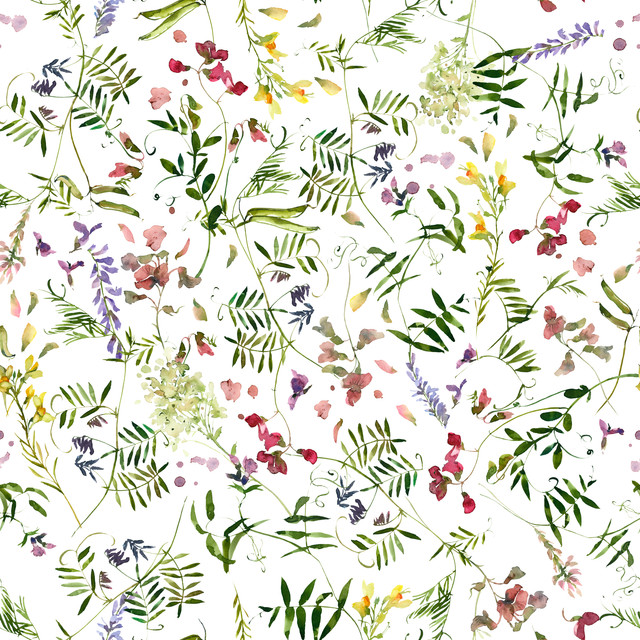 Textilposter Cottagecore Wildflowers