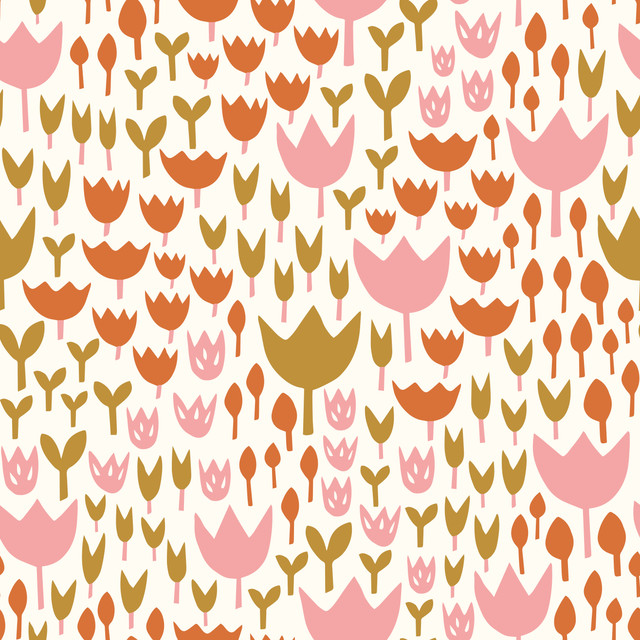 Textilposter Nordic Floral pink