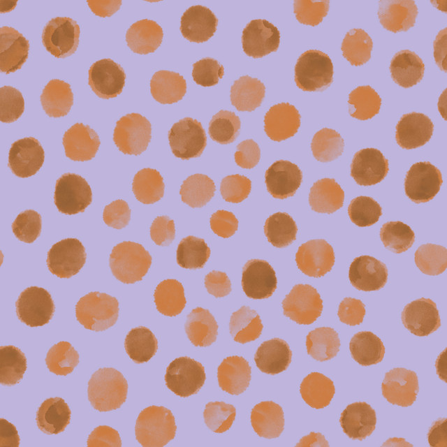 Bettwäsche Aquarell Punkte Lila Orange