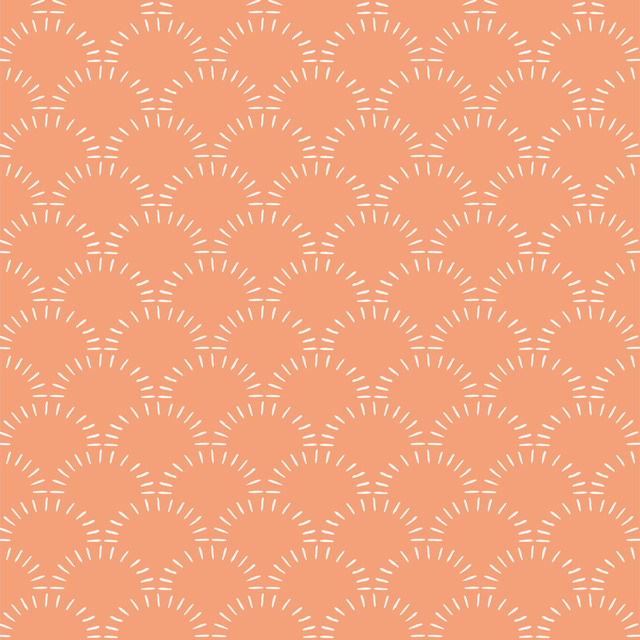 Kissen Sun Sonne white on orange