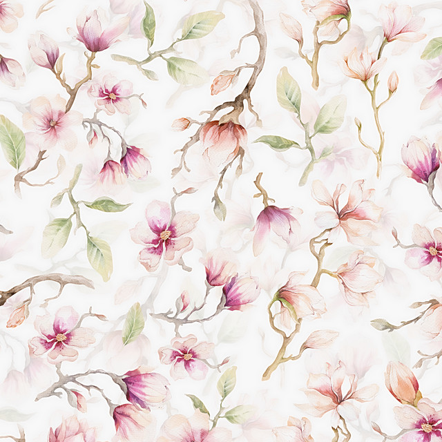 Kissen Pastel Magnolien Blüten