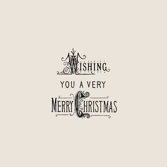 Textilposter Wishing You A Merry Christmas