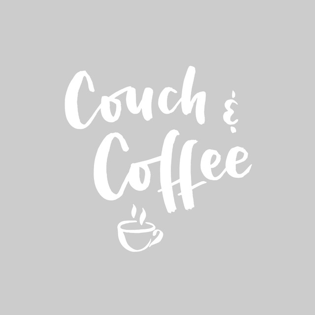 Textilposter Couch & Coffee grau