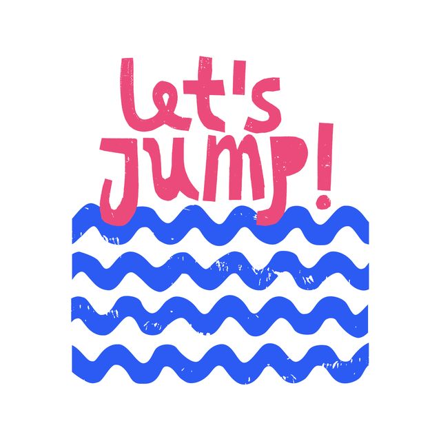 Sitzkissen Let's jump!