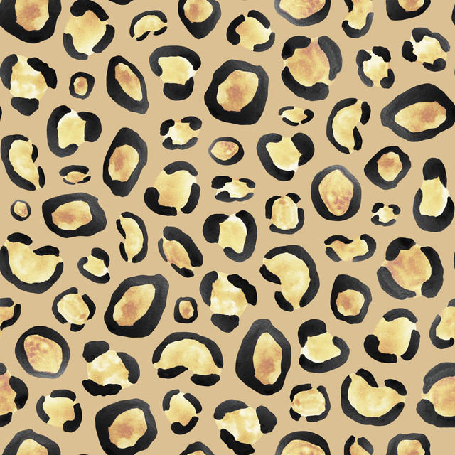 Bankauflage Leopard Brush Strokes gold